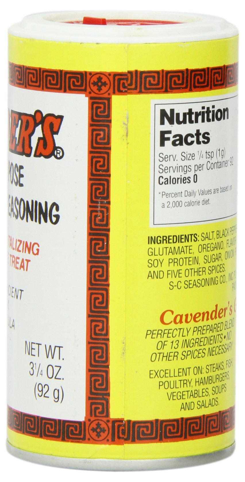 Cavenders All Purpose Greek Seasoning - 3.25 oz (pack of 12)-