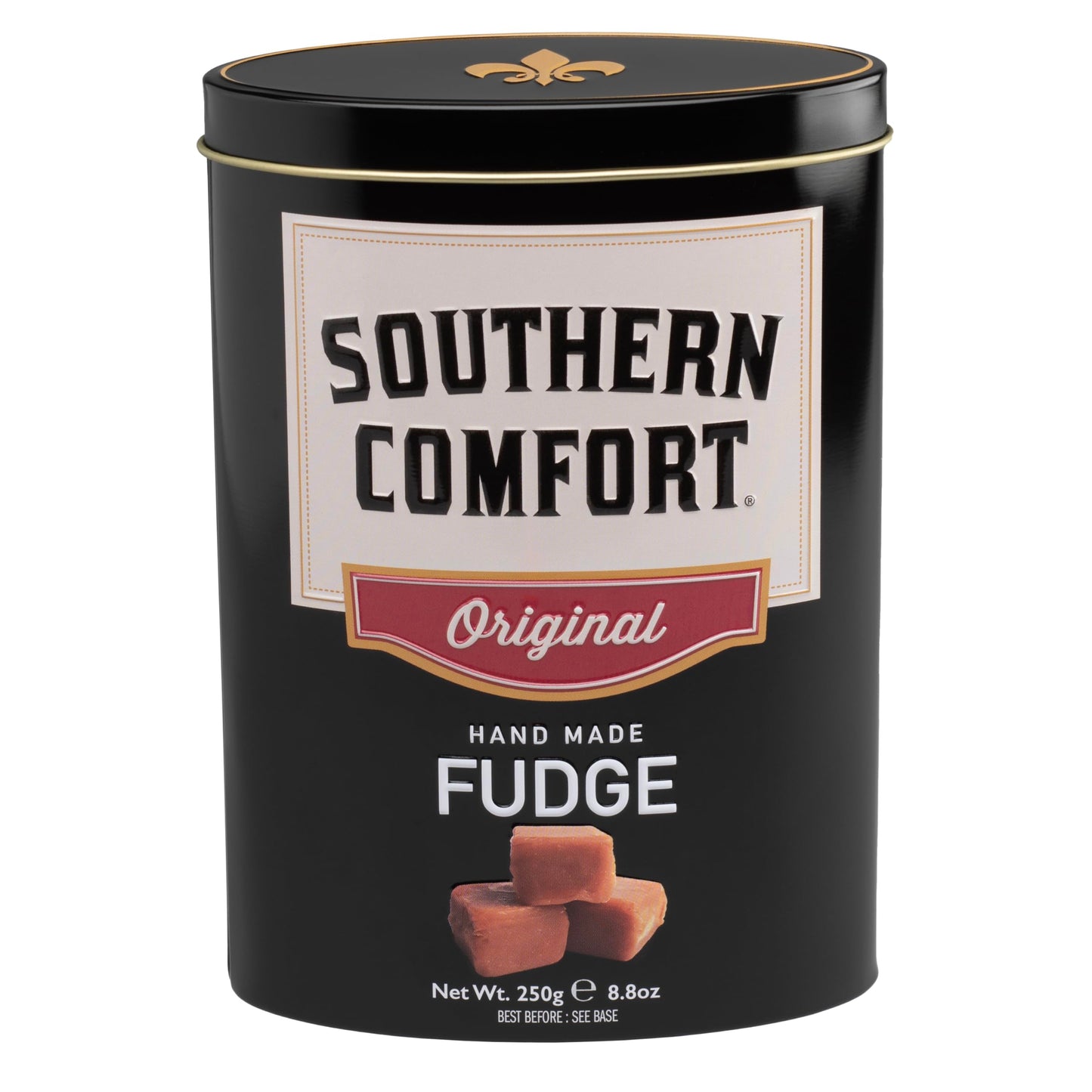 Gardiners of Scotland Handmade Fudge, Southern Comfort Whiskey Flavor, 250g Tin