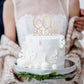 Hatcher Lee Cake Topper 60 Years Birthday or 60th Anniversary, Gold Crystal Rhinestone, Model HCL-306