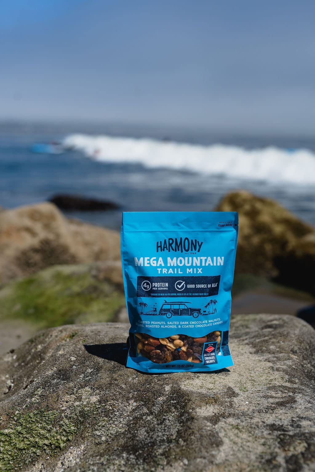 Diamond Of California Harmony Mega Mountain Trail Mix With Mixed Nuts, Dried Fruit And Chocolate, 13 Oz, 1 Unit