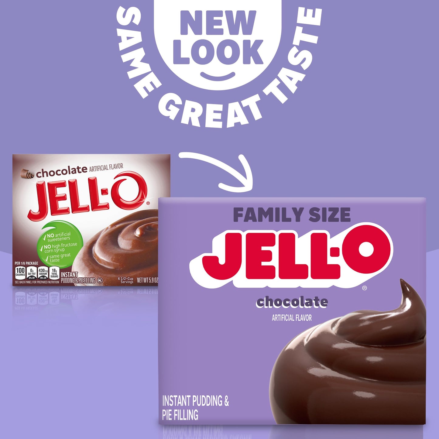 Jell-O Chocolate Instant Pudding & Pie Filling Mix, 5.9 oz Box, As Seen on TikTok