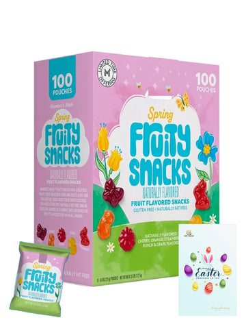 Easter Fruit Snacks with Activity Card, 0.8 oz, 100 Count