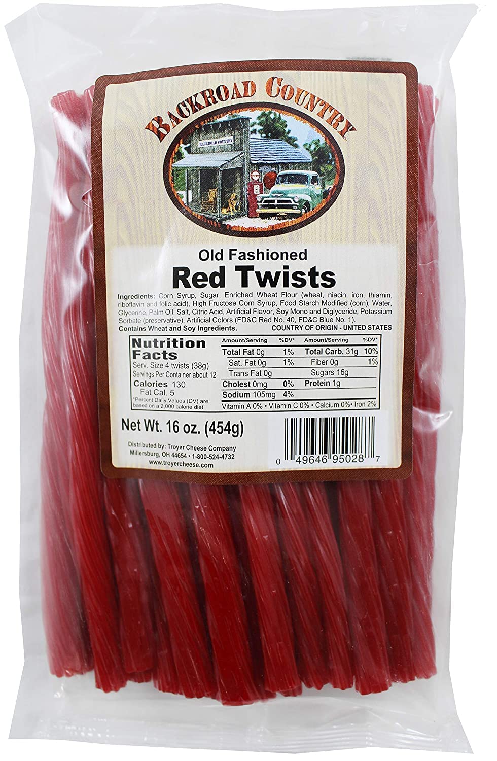 Backroad Country Red Licorice Twists 16Oz