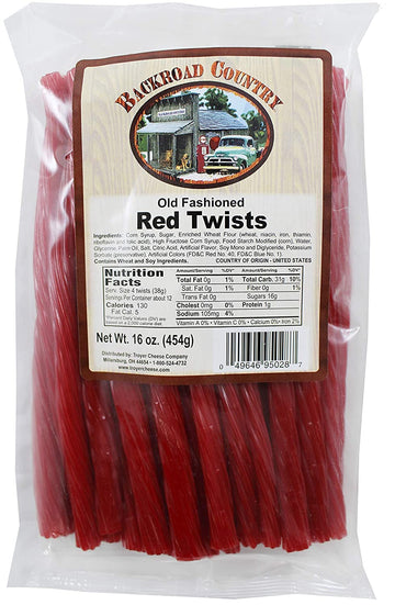 Backroad Country Red Licorice Twists 16Oz