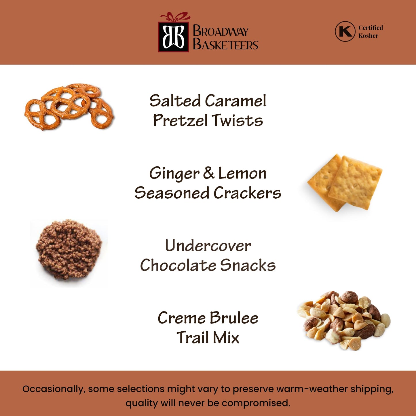 Broadway Basketeers Gourmet Chocolate Food Gift Basket Snack Gifts for Families, College, Delivery for Birthdays, Appreciation,