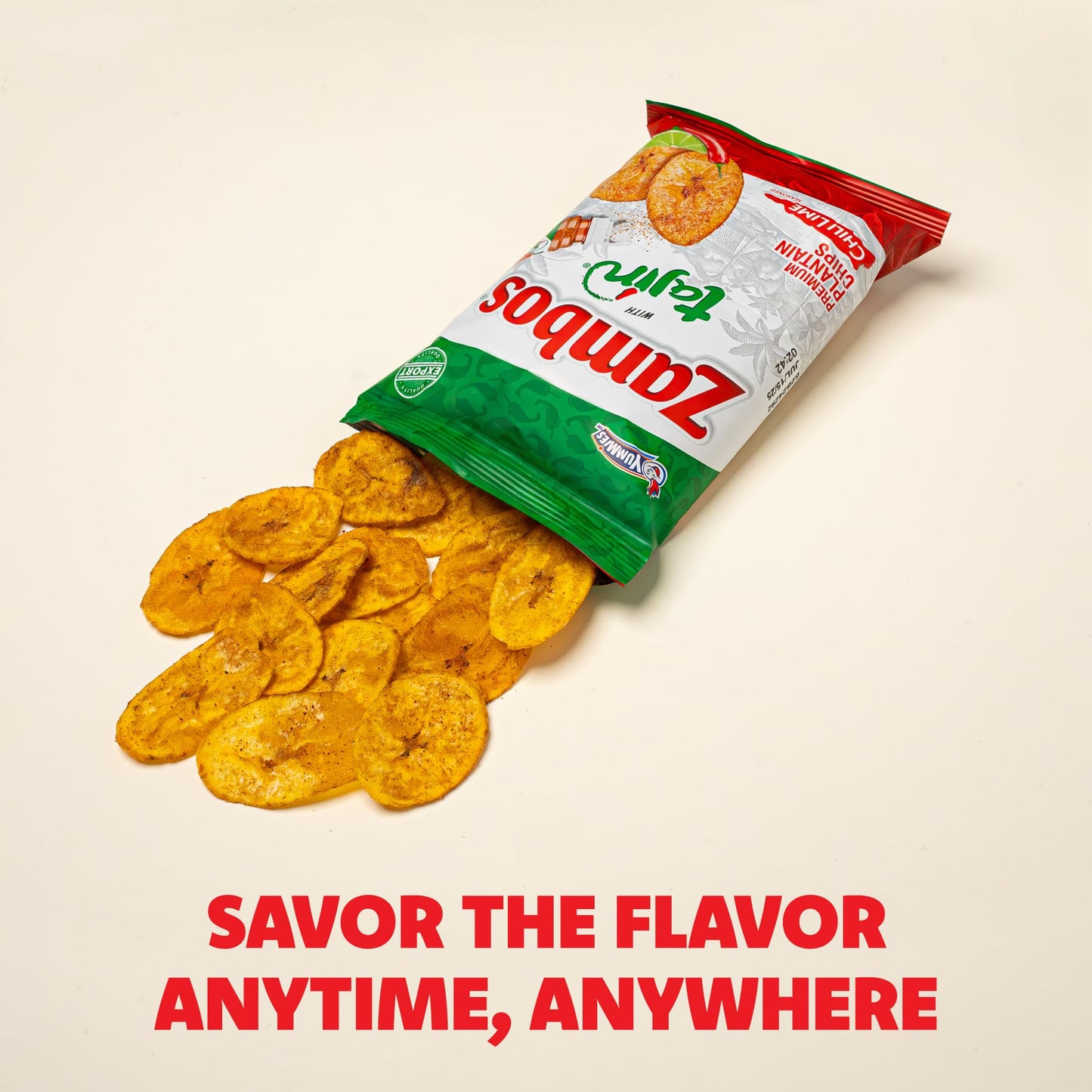 Zambos Plantain Chips with Taj  n Seasoning, 4.9 oz (Pack of 12)