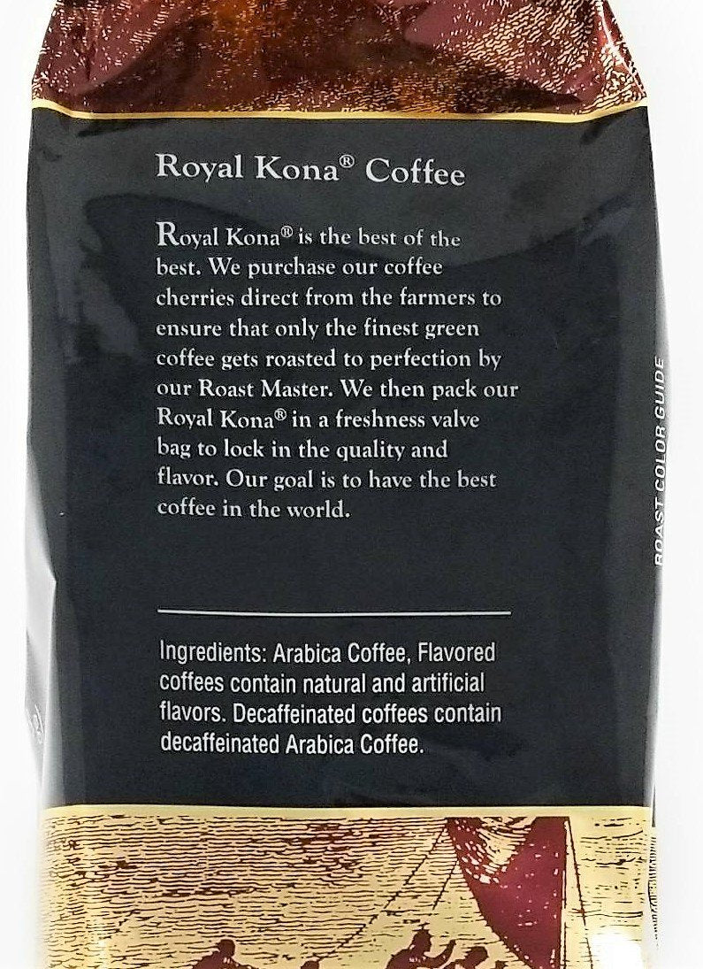 Royal Kona Coffee - Light Roast Ground Coffee, Vanilla Macadamia Flavor, 40 Ounce