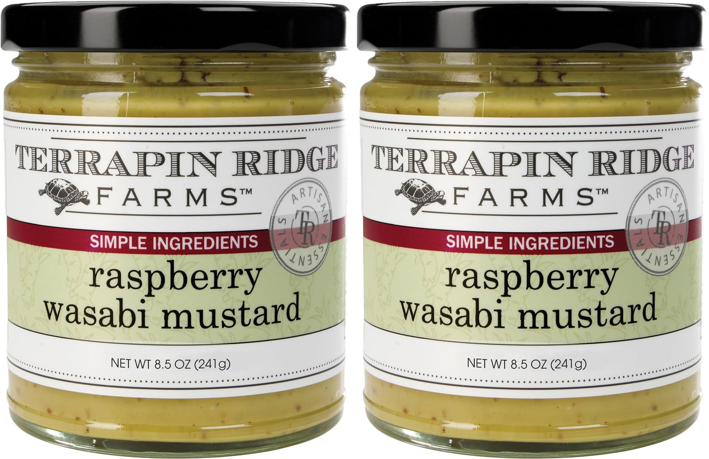 Terrapin Ridge Farms Raspberry Wasabi Mustard – Two 8.5 Ounce Jars