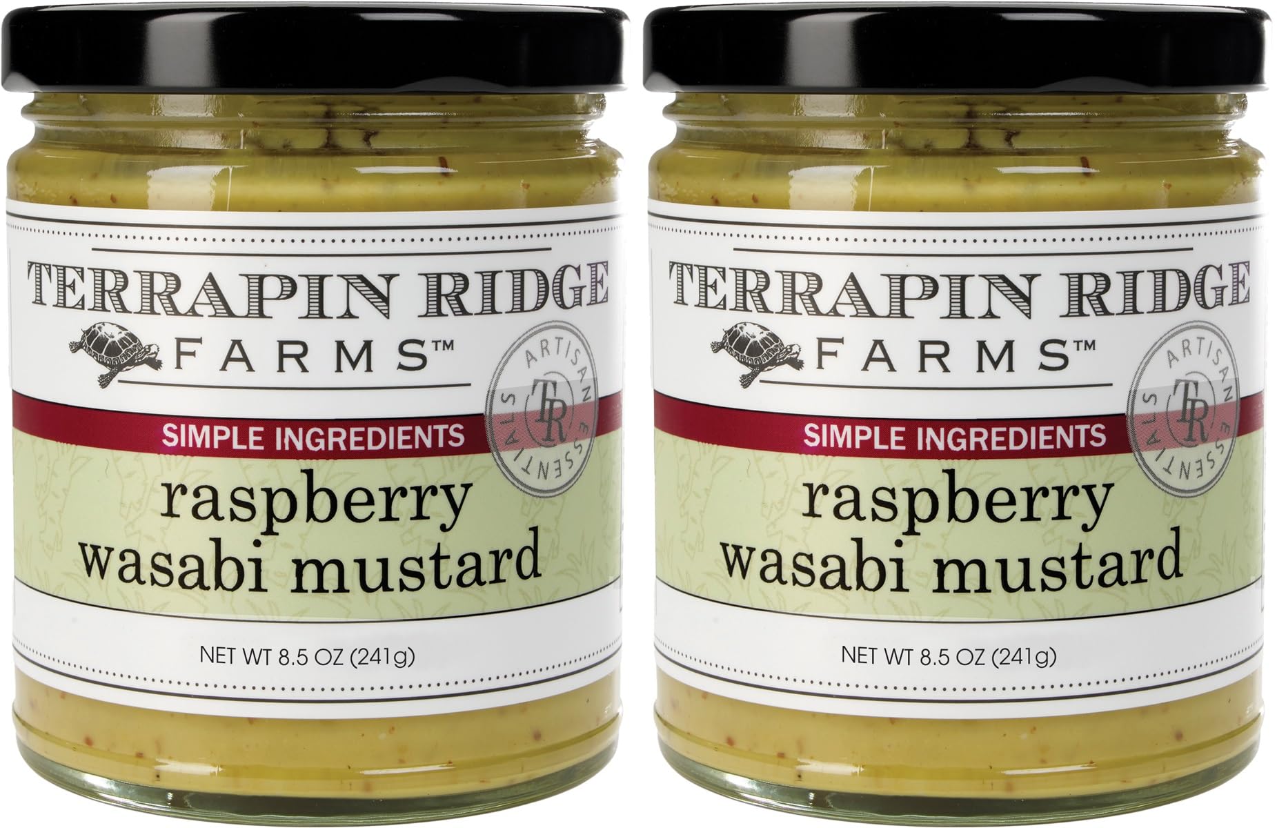 Terrapin Ridge Farms Raspberry Wasabi Mustard – Two 8.5 Ounce Jars