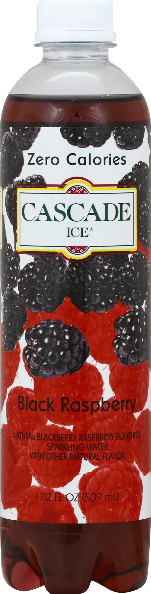 Cascade Ice Sparkling Water, Black Raspberry, 17.2 Fl Oz, Pack of 12