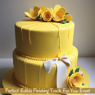 Confect Yellow Fondant | Icing Fondant | Colored Fondant | Fondant Kit | Cake Fondant | Chefs Choice Edible Fondant For Cakes De