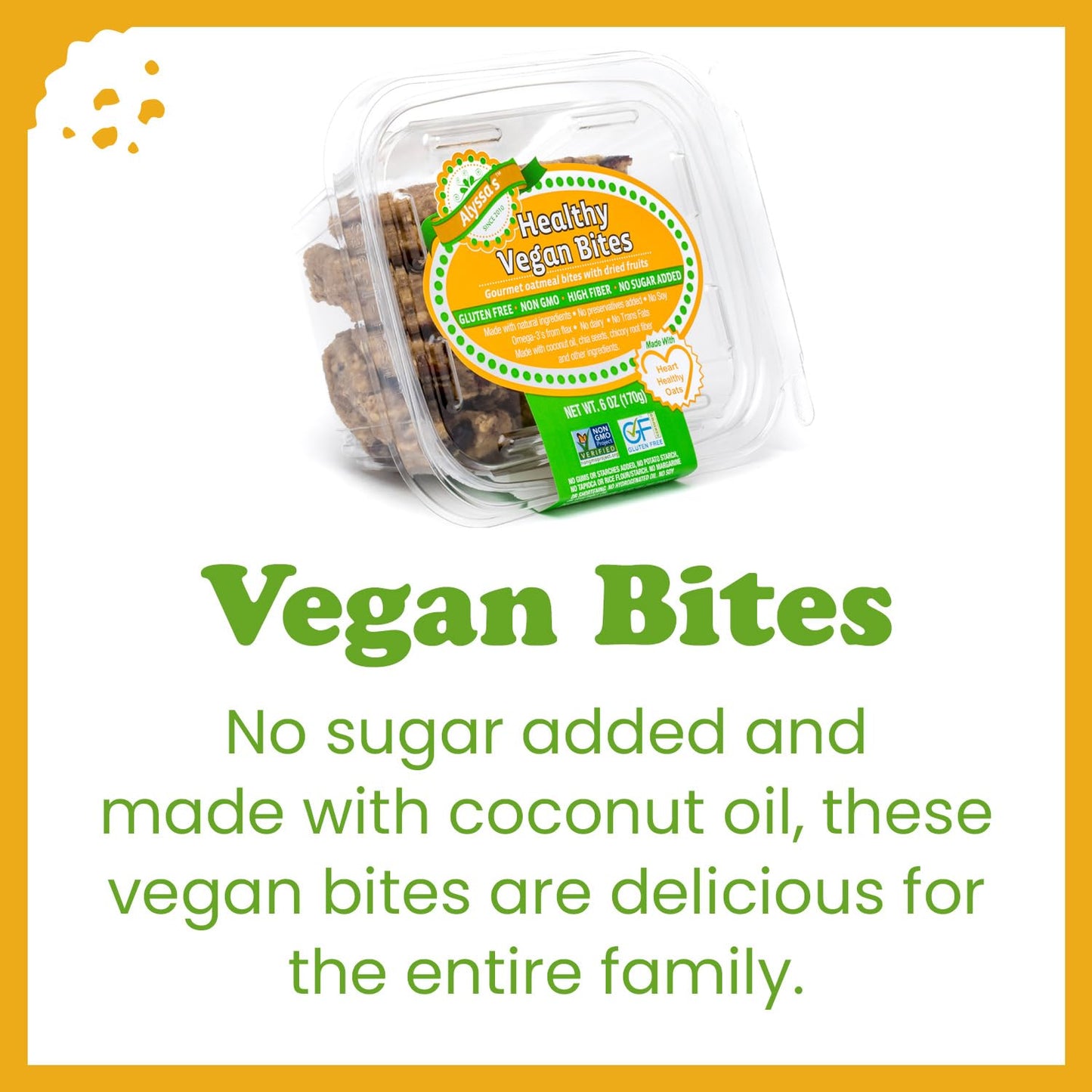 Alyssas Vegan Oatmeal Bites  Gluten Free Cookies, Healthy Snacks From The Bakery  Dairy Free, Sugar Free, Low Carb, Keto Prote