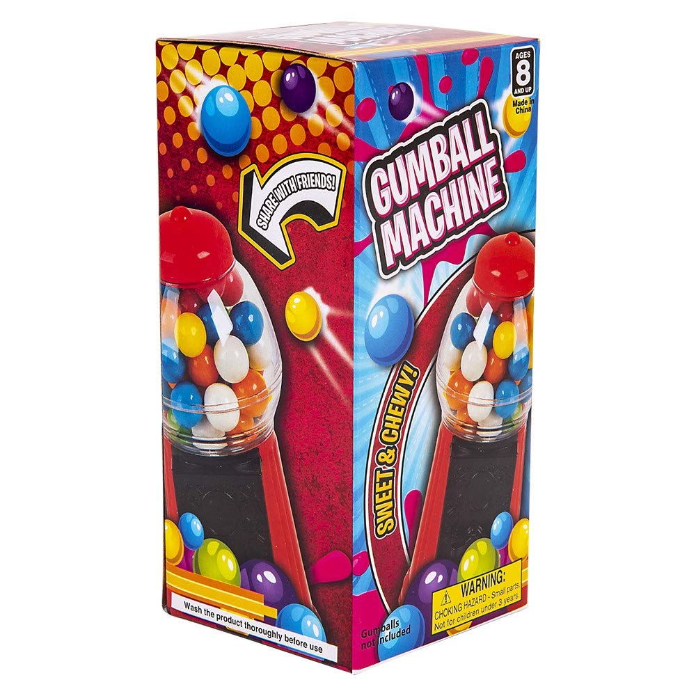 6.5'' Bubble Gum Gumball Machine (12 Pack)