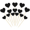 Gyufise 30Pcs Heart Cupcake Toppers Glitter Mixed Size Sweet Love Theme Heart Cake Decorations Wedding Engagement Bridal Shower 