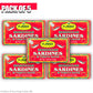 Flower Brand Sardines In Tomato Sauce Morocco Wild Sardines Canned 4.38 Oz.(Pack Of 5)