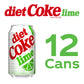Diet Coke Lime Soda Soft Drink Fridge Pack Cans  12 fl oz  12 Pack