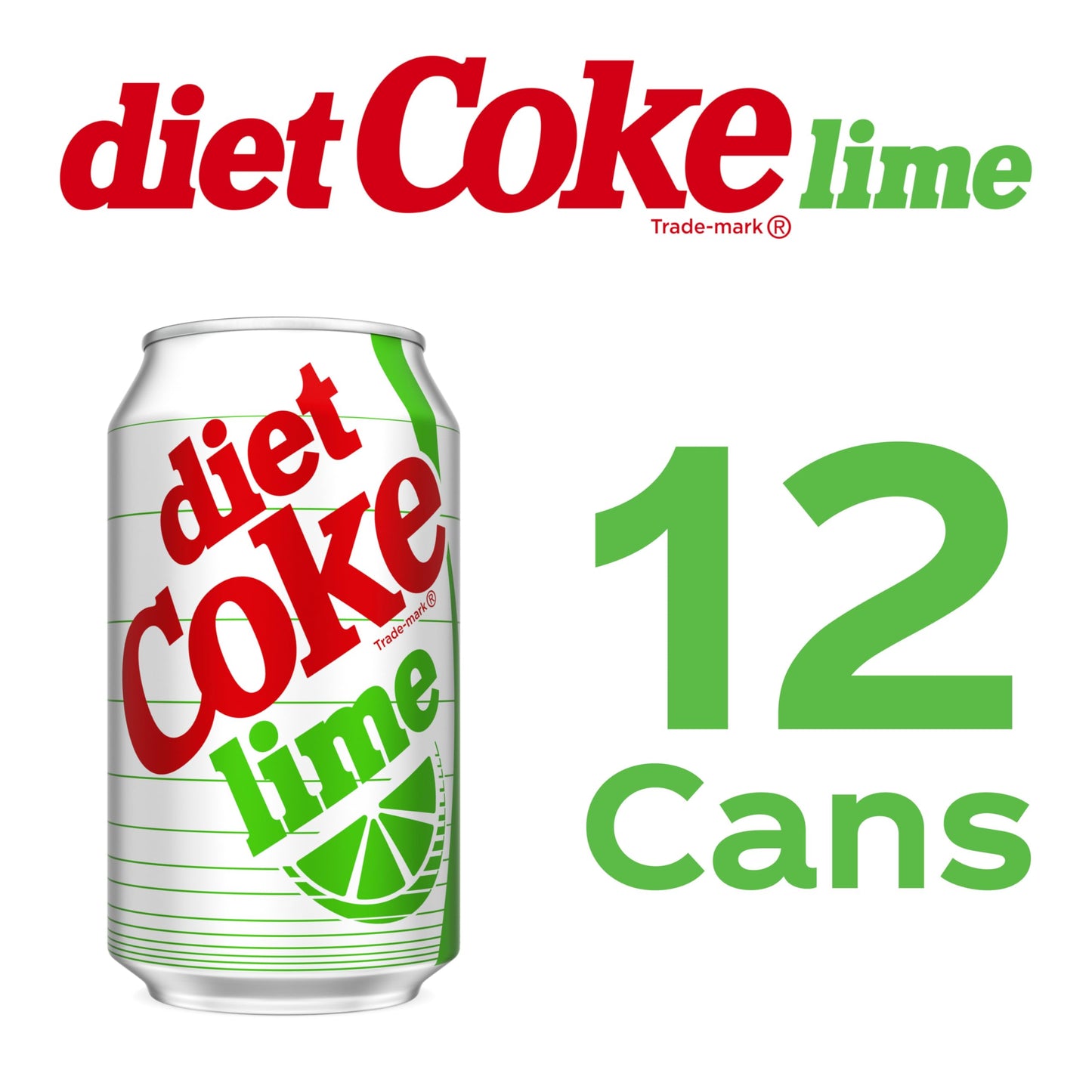 Diet Coke Lime Soda Soft Drink Fridge Pack Cans  12 fl oz  12 Pack
