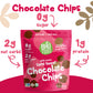Bhu Foods Keto Chocolate Chips, Sugar Free, Vegan, Gluten Free, Low Carb, Clean Ingredients (Pack Of 2)