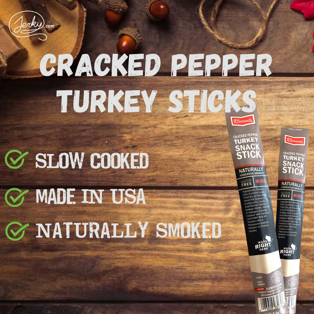 Sugar-Free Turkey Meat Sticks | 100% Lean Turkey, High Protein, Low Carb, Keto, Gluten Free, No Msg, Healthy Snack Stick | Indiv