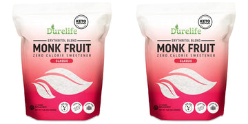 Durelife Monk Fruit Sweetener, Classic - White Sugar Substitute, Keto Diet Friendly, 1:1 Sugar Replacement, Zero Calorie, Classi
