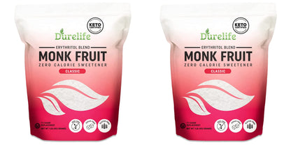 Durelife Monk Fruit Sweetener, Classic - White Sugar Substitute, Keto Diet Friendly, 1:1 Sugar Replacement, Zero Calorie, Classi