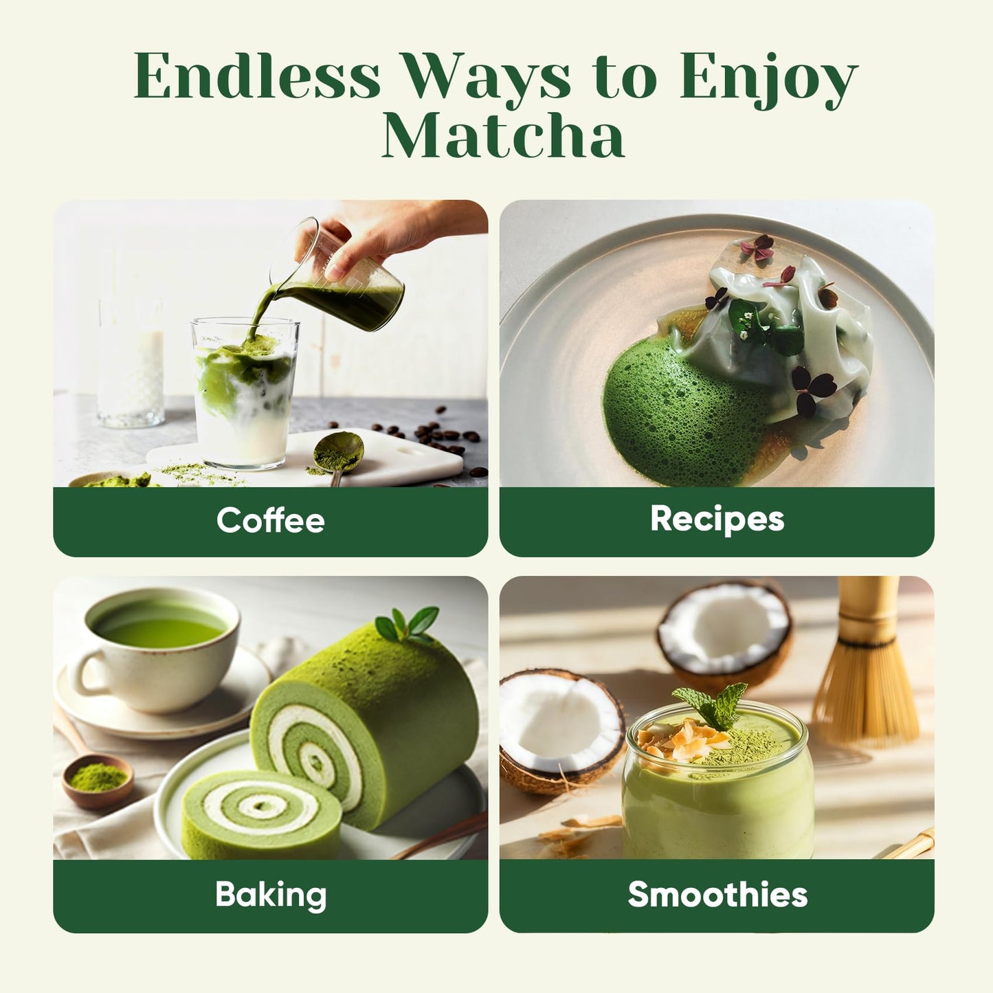 Venture Pal enhanced Ceremonial Grade Matcha Powder  Pure First Harvest Green Tea Powder - 100% Vegan  Gluten-Free  No Additives  Classic Grade (30g/1.06oz)