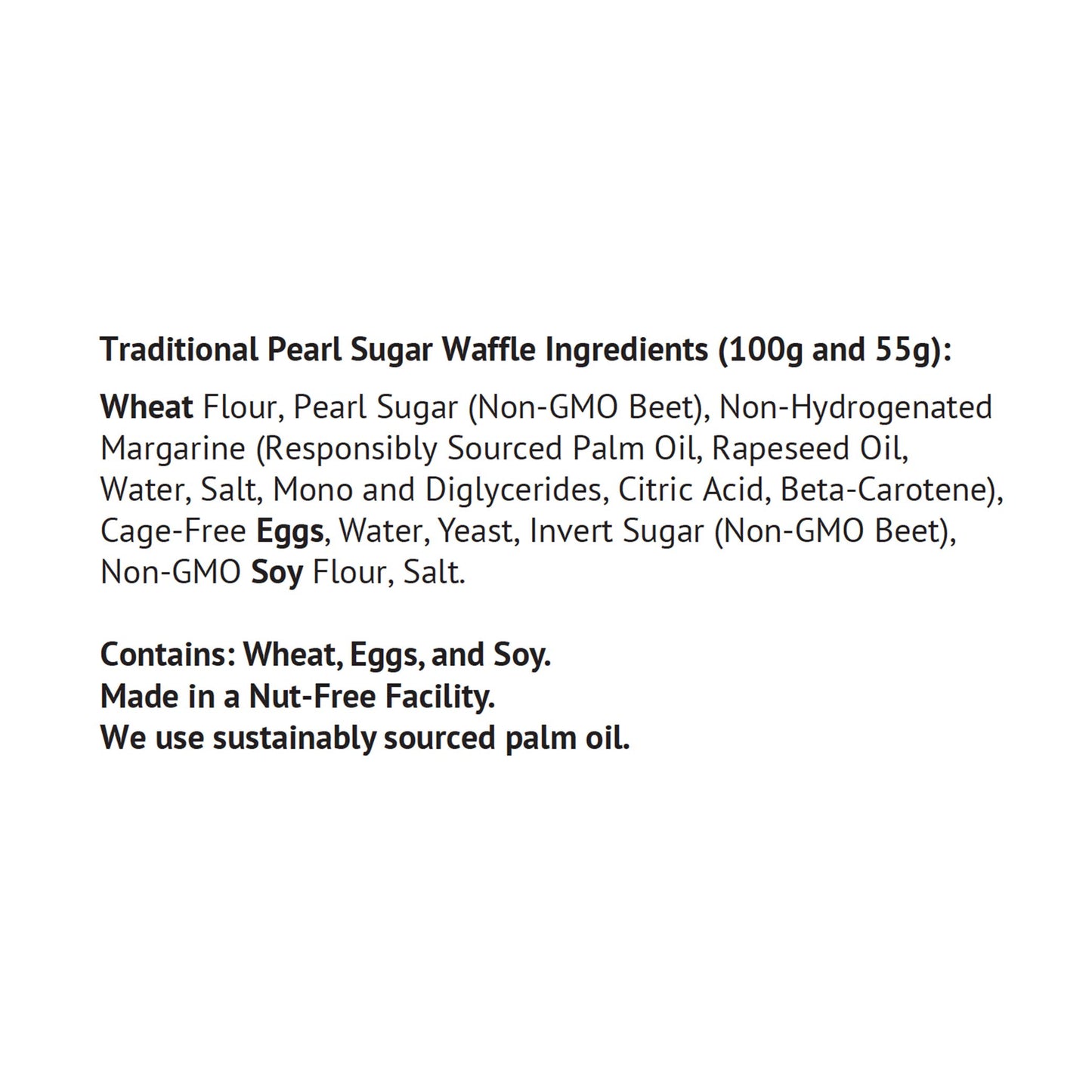 Authentic Imported Pearl Sugar Belgian Waffles (Traditional, [4X] 100G Waffles)