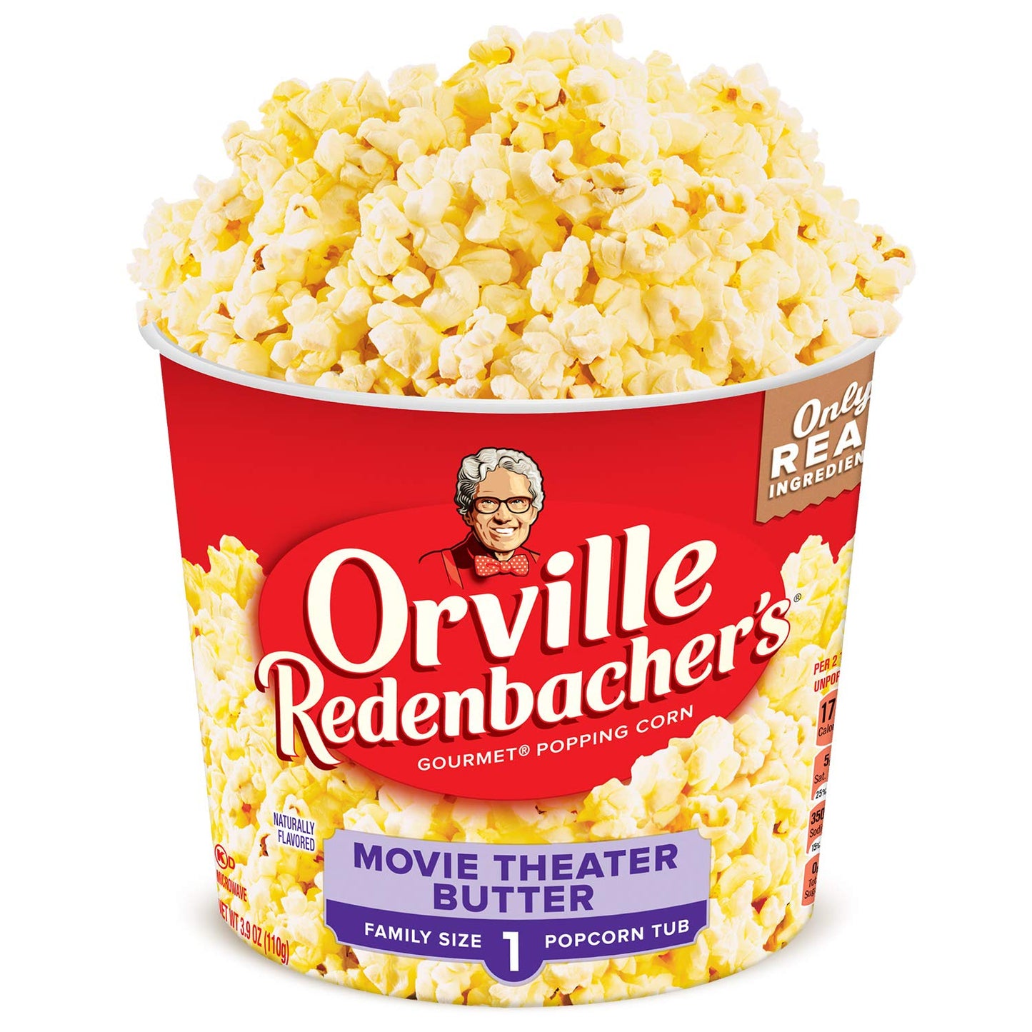 Orville Redenbachers Movie Theater Butter Popcorn Tub, 3.9 Ounce, Pack Of 12