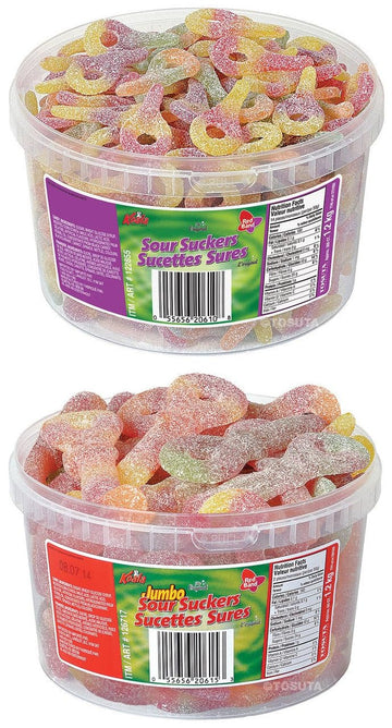 Sour Sucker/Keys Bundle With Koala Sour Suckers Gummy Candy 1.1 Kg (300 Count) And 1.2 Kg (60 Count)
