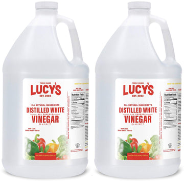 Lucy s Family Owned - Natural Distilled White Vinegar, 1 Gallon 128oz. (Pack of 2)