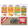 Old Vienna of St. Louis Ridged Potato Chips 9oz Bags Spicy Variety (4 Pack) Snack Box by TranadaCo