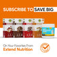 Extend Sugar Free Protein Bars, Perfect Diabetic Snacks, High Protein And Fiber, Hunger Control & Steady Energy, Low Carb, Keto Friendly (Peanut Butter)