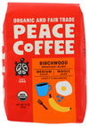 PEACE COFFEE Organic Birchwood Blend Whole Bean Coffee, 12 OZ