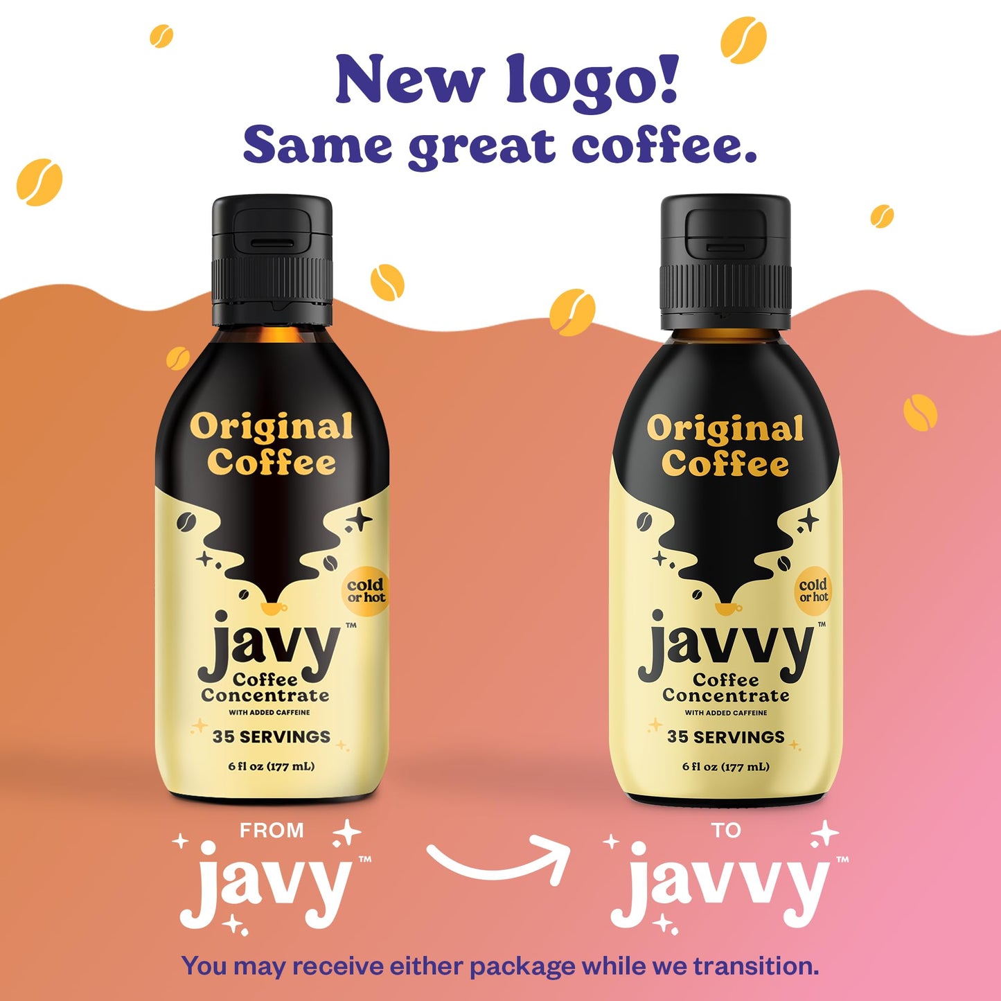 Javy Coffee Concentrate - Cold Brew Coffee, Perfect for Instant Iced Coffee, Cold Brewed Coffee and Hot Coffee, 35 Servings - Su