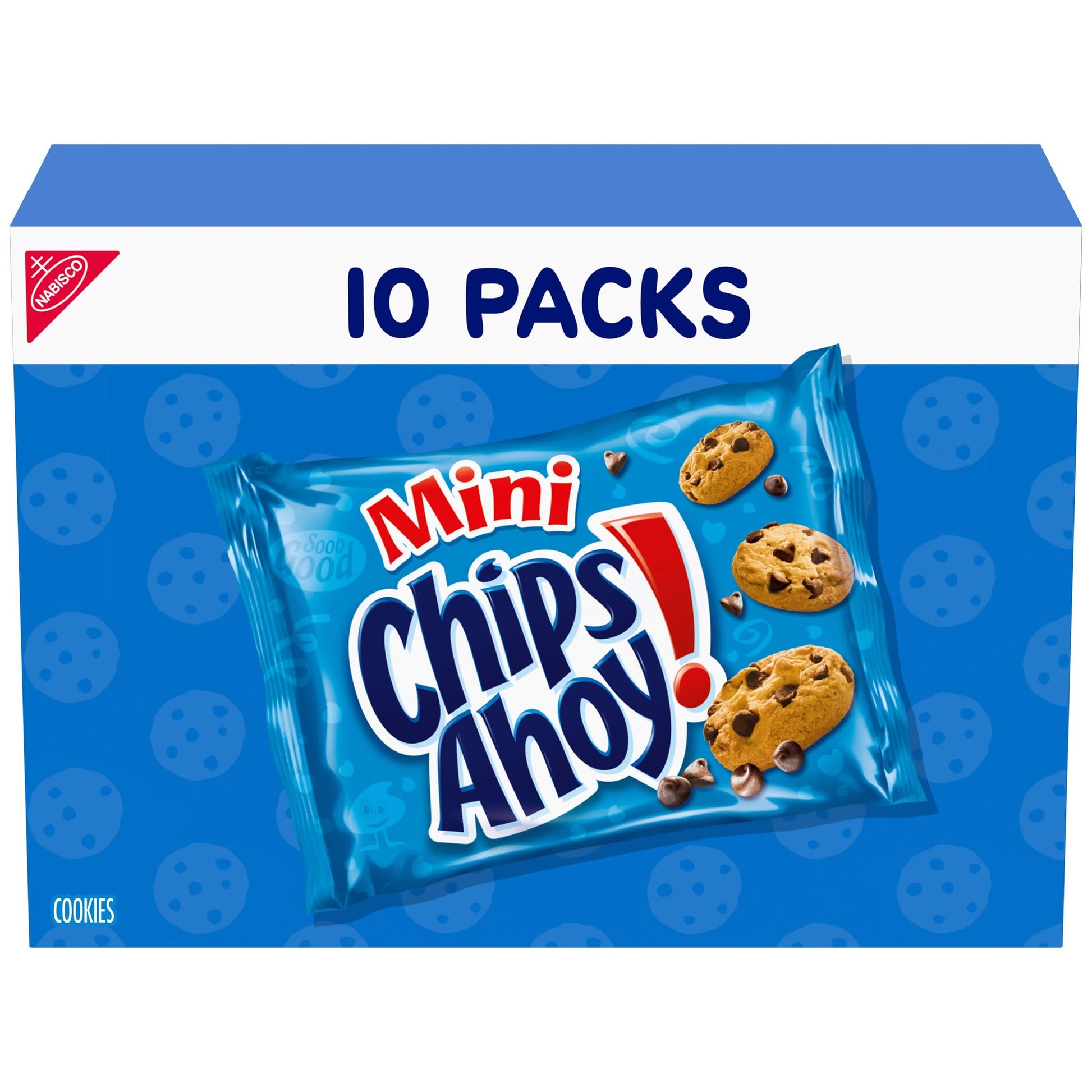 CHIPS AHOY! Mini Original Chocolate Chip Cookies, 10 Snack Packs