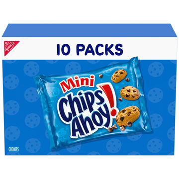 CHIPS AHOY! Mini Original Chocolate Chip Cookies, 10 Snack Packs