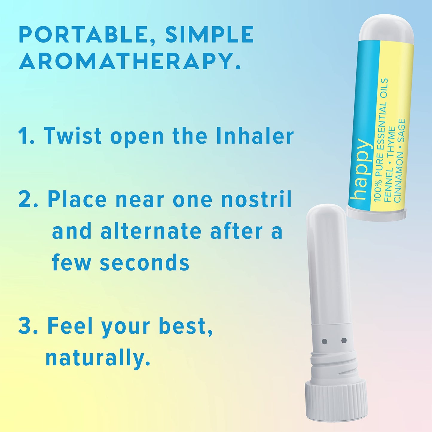 Moxe Nasal Inhaler Bundle, 8 Essential Oil Blends, Aromatherapy Sticks, Warming & Cooling Fragrances, 100% Pure & Undiluted Oil,