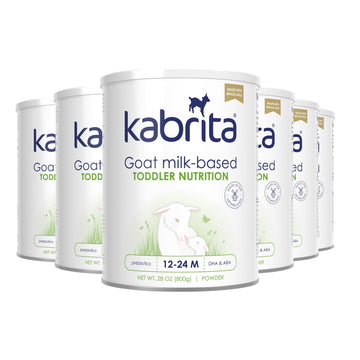 Kabrita Goat Milk-Based Toddler Nutrition Drink, 12–24 Months, Gentle & Easy to Digest, Clean Label Project Certified, Supports Gut Health, Immunity & Brain Development 28oz (Pack of 6)