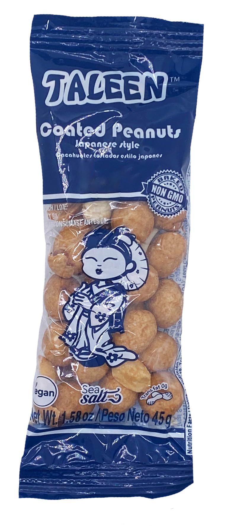 Taleen Japanese Style Roasted Peanuts 4.96Lb 50Ct 1.58Oz Bags
