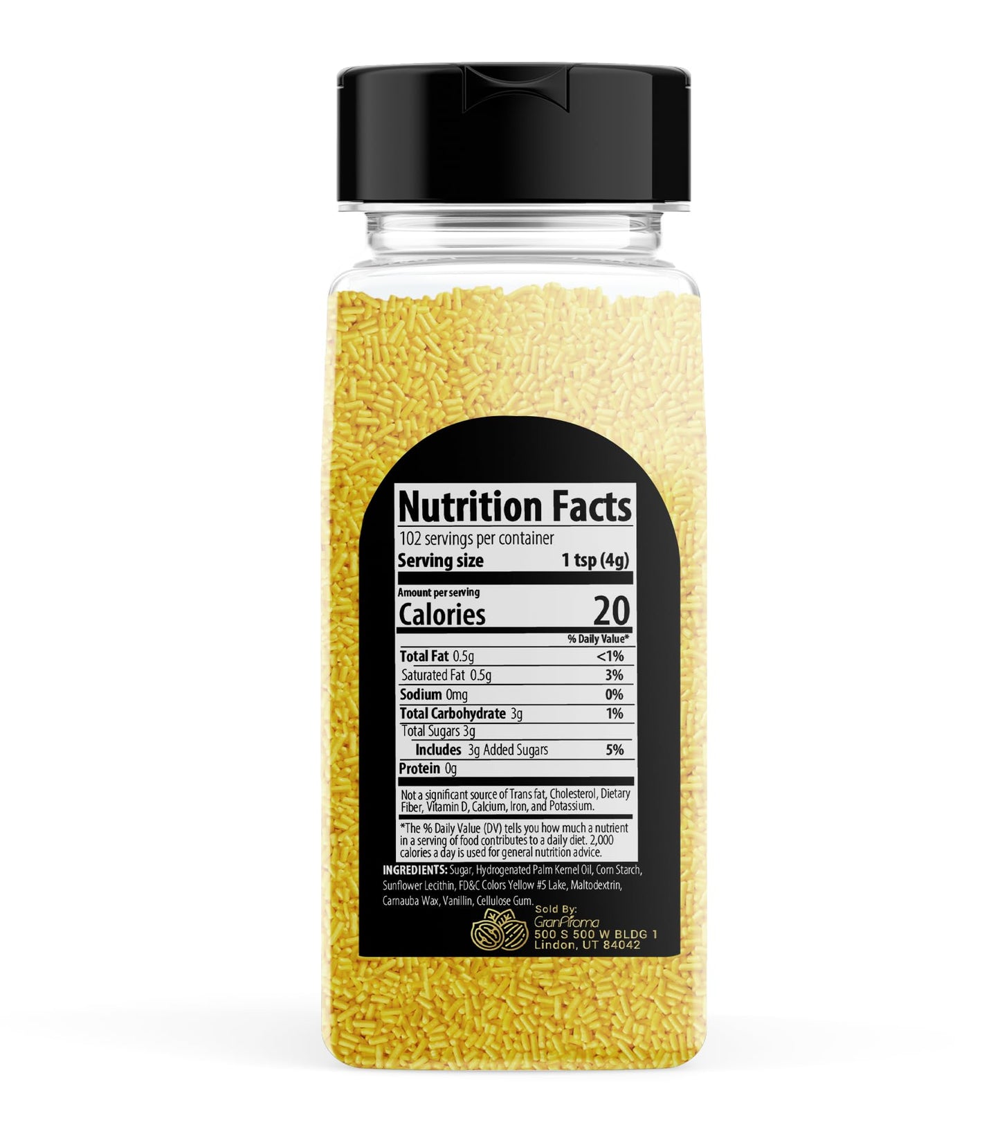 Granaroma Yellow Sprinkles, 14.4 Oz, Decorative, Cakes & Cupcakes