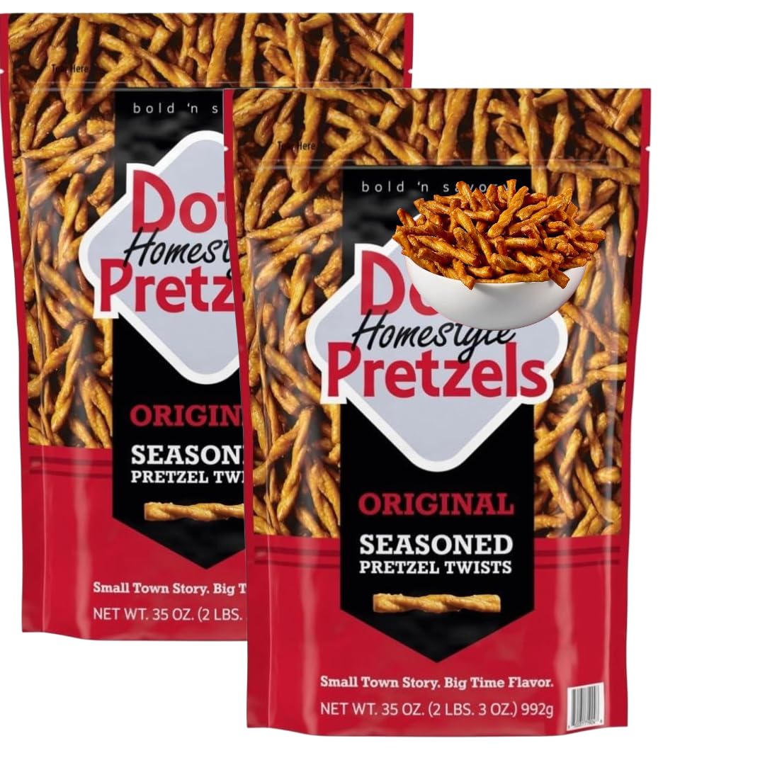 Original Seasoned Pretzel Twists, 35 oz (2 Pack)