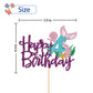Roadsea Mermaid Happy 4Th Brithday Cake Topper - Under The Sea Theme Girl Kid Four Birthday Cake Supplies/Ocean World 4Th Mermai