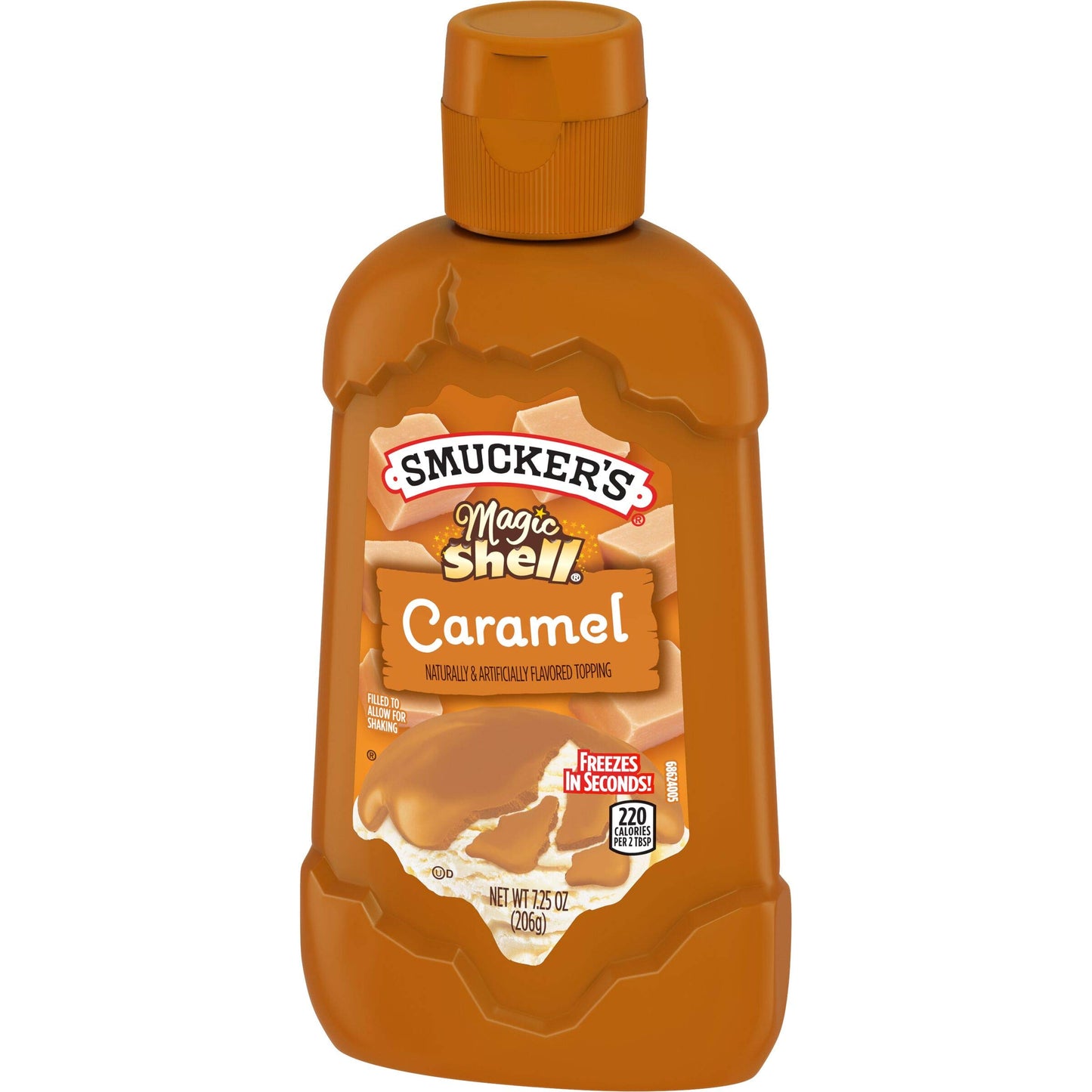 Smuckers, Magic Shell, Caramel, 7.25oz Bottle (Pack of 3)