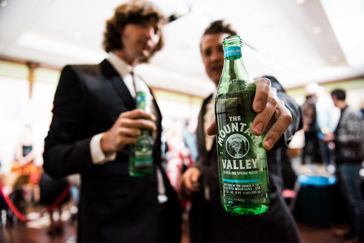 The Mountain Valley 500 ML Glass Sparkling Water - 16.9 Fl Oz (Pack of 12)