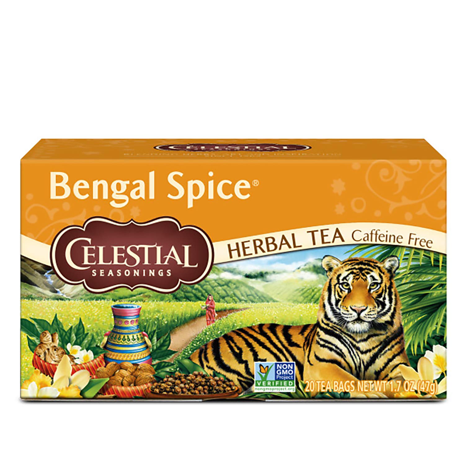Celestial Seasonings Herbal Tea Bengal Spice, 20 Count, Pack of 3 - Caffeine-Free, Natural Ingredients