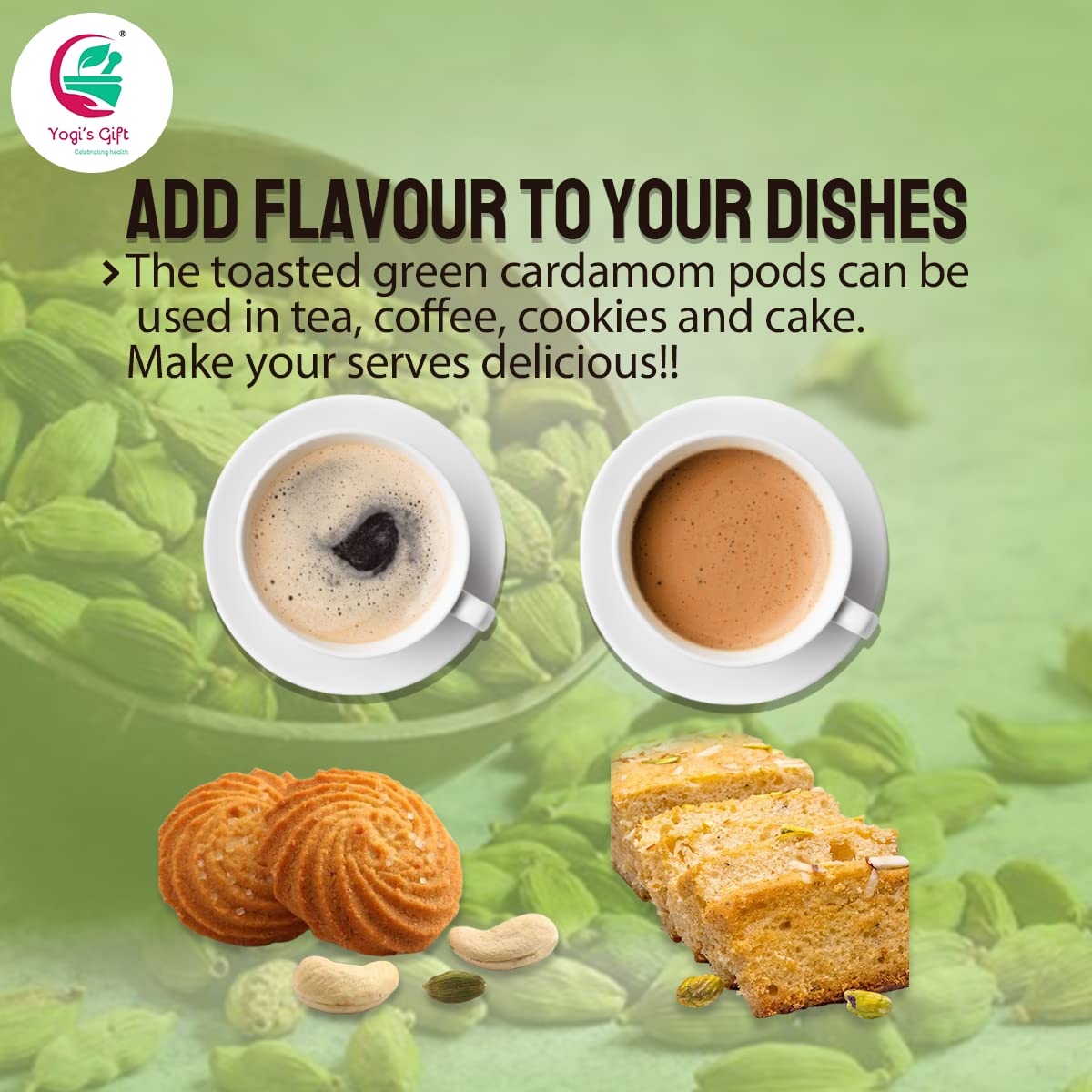 Ground Cardamom 1.76 Oz (50G) | Fresh, Aromatic And Flavourful | Cardamom Ground From Fresh Cardamom Seeds | Aka Elaichi, Cardam
