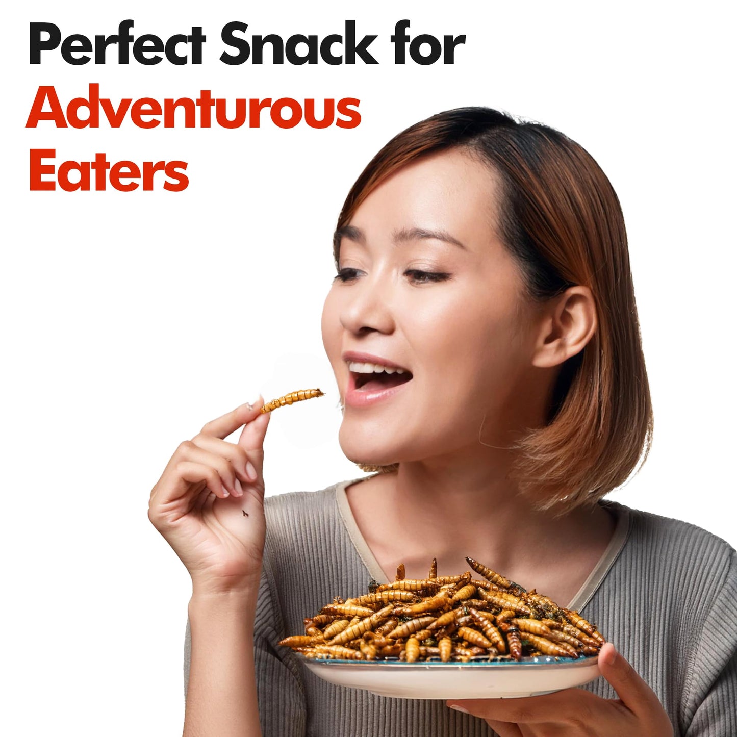 Hotlix Larvets Edible Bugs (6-Pack) | Real Flavored Edible Larvae In Mexican Cheese, Cheddar Cheese & Bbq | Exotic Snacks For Mature-Themeds | Snack Food Gifts For Any Occasions | Flavored Bugs To Eat
