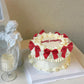 Keaziu 20 Pack Bow Cupcake Toppers, Fabric, 2x0.05, Red 2, Birthday Party Decorations