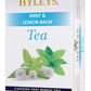 HYLEYS Herbal Tea - Sleep Lemon Balm Blend, Caffeine-Free, 25 Count (Pack of 12)