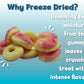 Bebeto Freeze Dried Crunchy Peach Rings - Sweet, Crunchy Fat Free & Peanut Free Freeze Dried Candy - No High Fructose Corn Syrup - Resealable Bag Halal Freeze Dried Gummy Candy - 3Oz Pack - By Kervan
